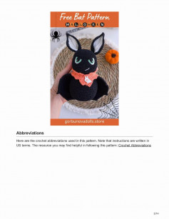 free bat pattern halloween