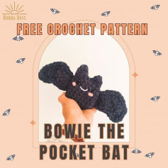 free crochet pattern bowie the pocket bat