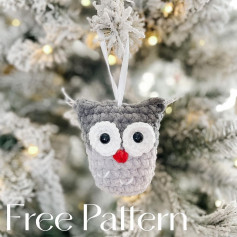 free crochet pattern christmas owl