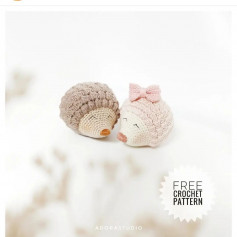 free crochet pattern popcorn springs little hedgehog