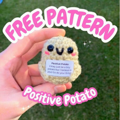 free crochet pattern positive potato