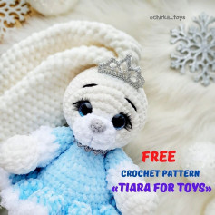 free crochet pattern tiara for toys