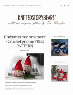 FREE CROCHET PATTERNS | PATTERNS SHOP | БЕСПЛАТНЫЕ МК НА РУССКОМ Christmas tree ornament - Crochet gnome FREE PATTERN