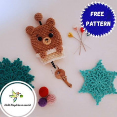 free pattern bear key cover