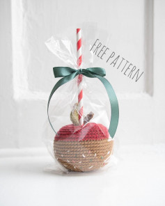 free pattern candied apple