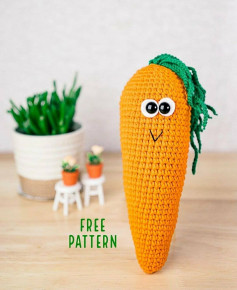 free pattern crochet carrot