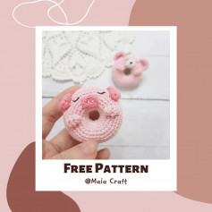 free pattern donut pig