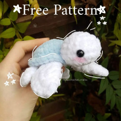 free pattern fluffy turtle