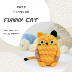 free pattern funny cat