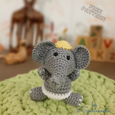 free pattern gray elephant