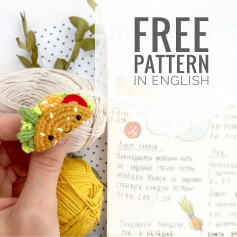 free pattern in english nice food friend tako