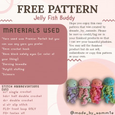 free pattern jelly fish buddy crochet pattern