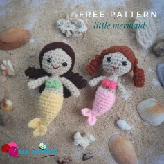 free pattern little mermaid crochet