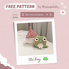 free pattern mini animal series the frog
