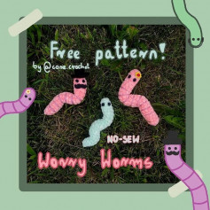free pattern no-sew worry worms