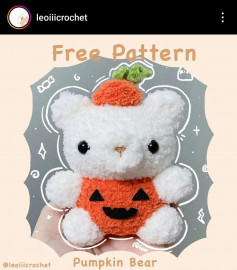 free pattern pumpkin bear