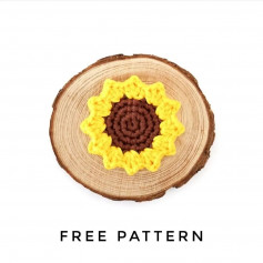 free pattern sunflower applique
