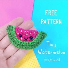 free pattern tini watermelon