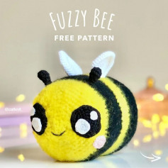 fuzzy bee free pattern