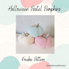 halloween pastel pumpkins freebie pattern