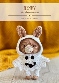 HENRY the ghost bunny crochet tutorial