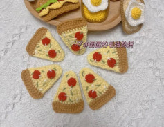 Hướng dẫn móc kẹp tóc pizza (5cm)