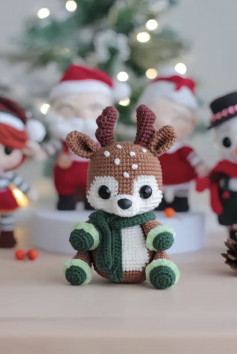 Hướng dẫn móc reindeer christmas (hươu noel)