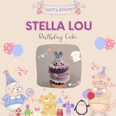 Hướng dẫn móc stella lou birthday cake (Bánh sinh nhật thỏ)