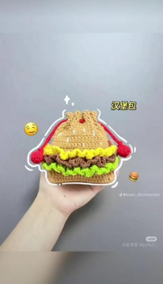 Hướng dẫn móc túi rút hamburger