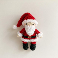 Instructions for crocheting Santa Claus wool