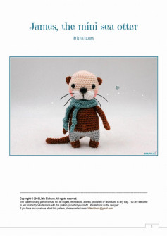 James, the mini sea otter crochet pattern