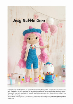Jucy Bubble Gum crochet pattern