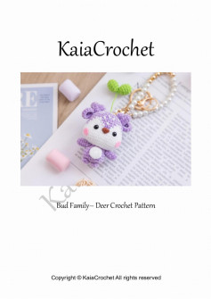 KaiaCrochet Bud Family – Deer Crochet Pattern