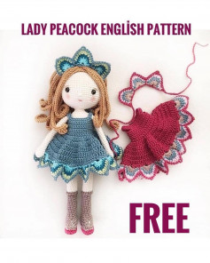 lady peacock english pattern