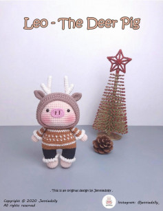 leo the deer pig crochet pattern