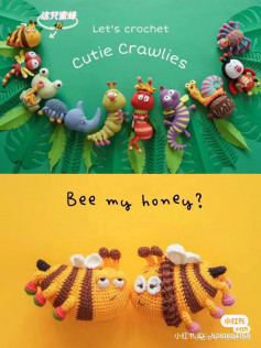 lett crochet pattern cutie crawlies bee my honey