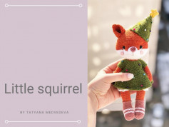 Little squirrel crochet pattern