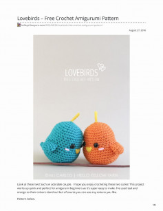 Lovebirds – Free Crochet Amigurumi Pattern