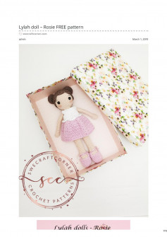 Lylah doll – Rosie FREE pattern