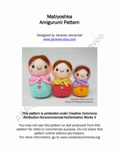 matryoshka amigurumi pattern