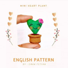 mini heart plant english pattern