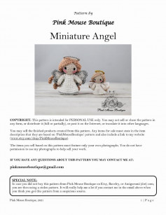 Miniature Angel crochet pattern