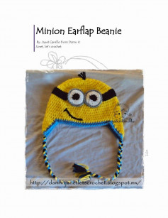 Minion Earflap Beanie crochet pattern