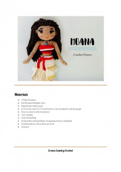 moana crochet pattern