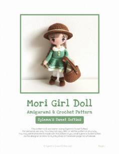 Mori Girl Doll Amigurumi & Crochet Pattern Sylemn’s Sweet Softies