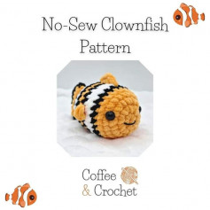 no-sew clownfish pattern
