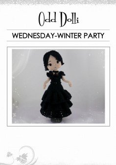 odd dolli WEDNESDAY-WINTER PARTY crochet pattern