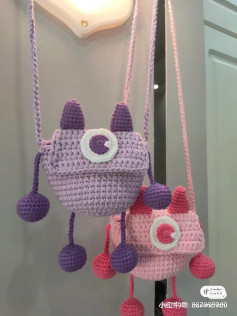 Original little monster bag crochet pattern