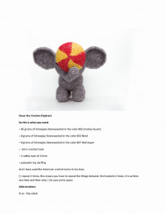 Oscar the Crochet Elephant