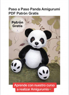 Patrón de crochet de panda
